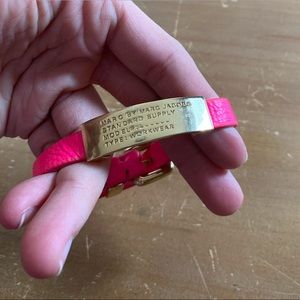 Marc Jacobs Leather Buckle Bracelet